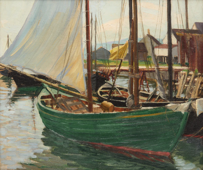 Sail Up at Barachois by Doris Jean McCarthy