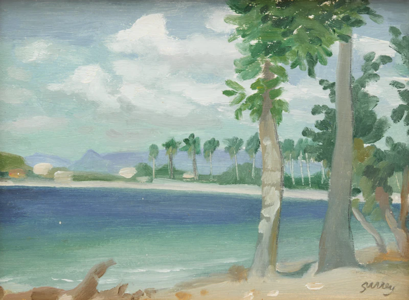 Beach at L'anse Mitan, Martinique by Philip Henry Howard Surrey