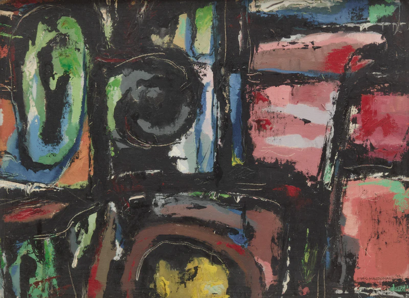 James Williamson Galloway Macdonald, Iron Grill, oil on canvas board, 1956 - view 1