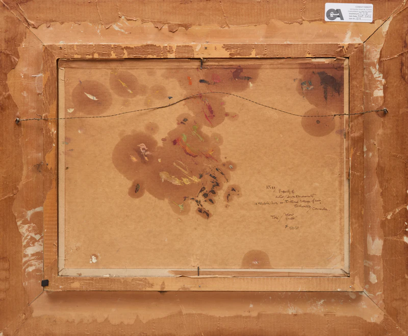 James Williamson Galloway Macdonald, Iron Grill, oil on canvas board, 1956 - view 3