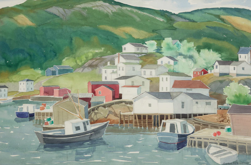 Doris Jean McCarthy, Salvage from the Neck, watercolour