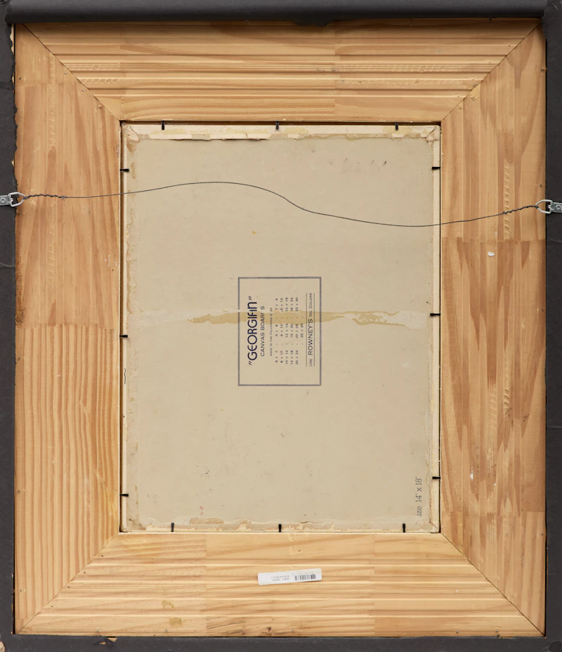 Isabel McLaughlin, Catkins, oil on canvas board, 1960 - view 4