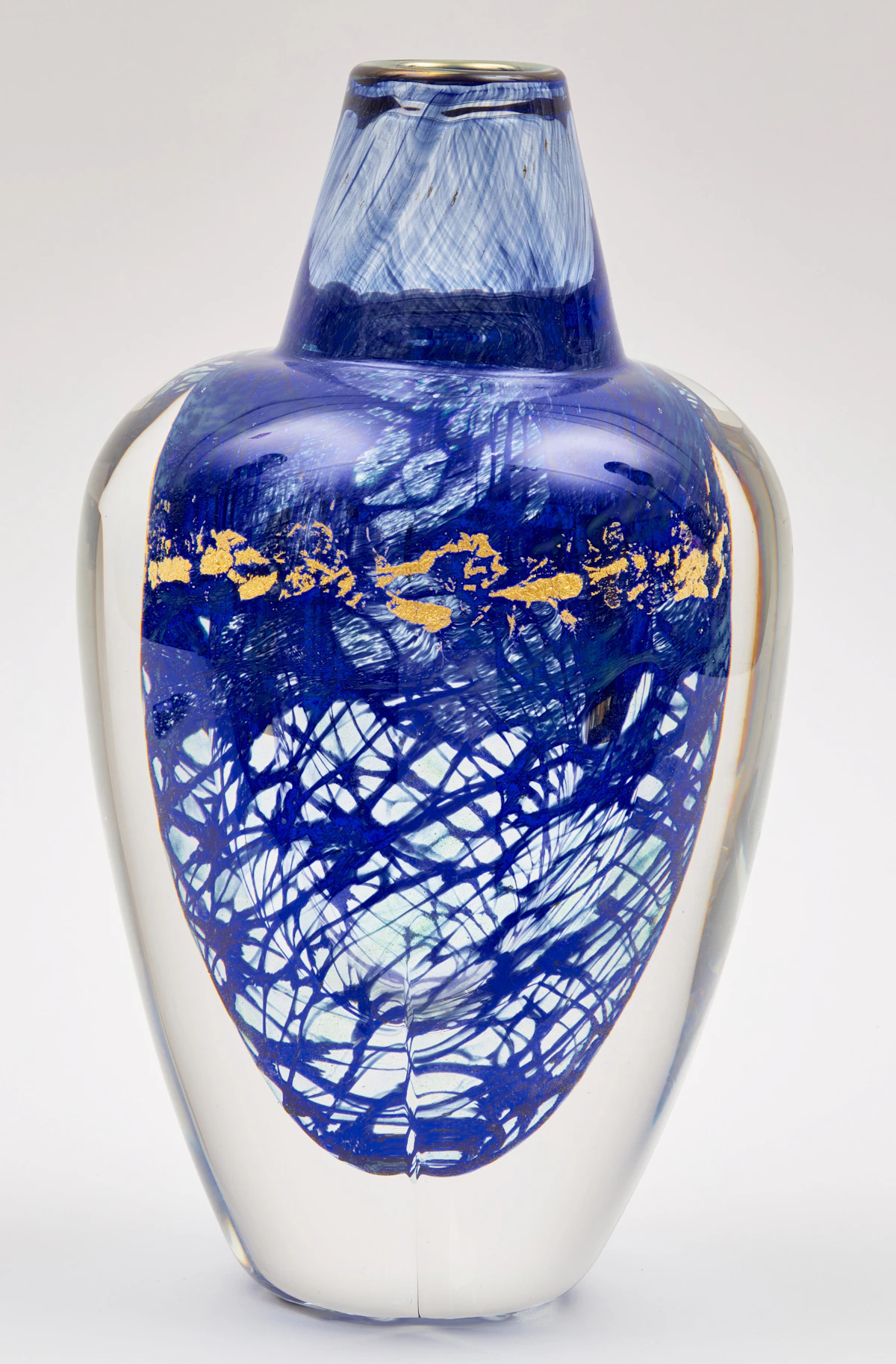 Toan Klein, Untitled (Blue and Gold), coloured glass