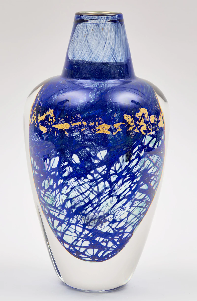 Toan Klein, Untitled (Blue and Gold), coloured glass - view 3