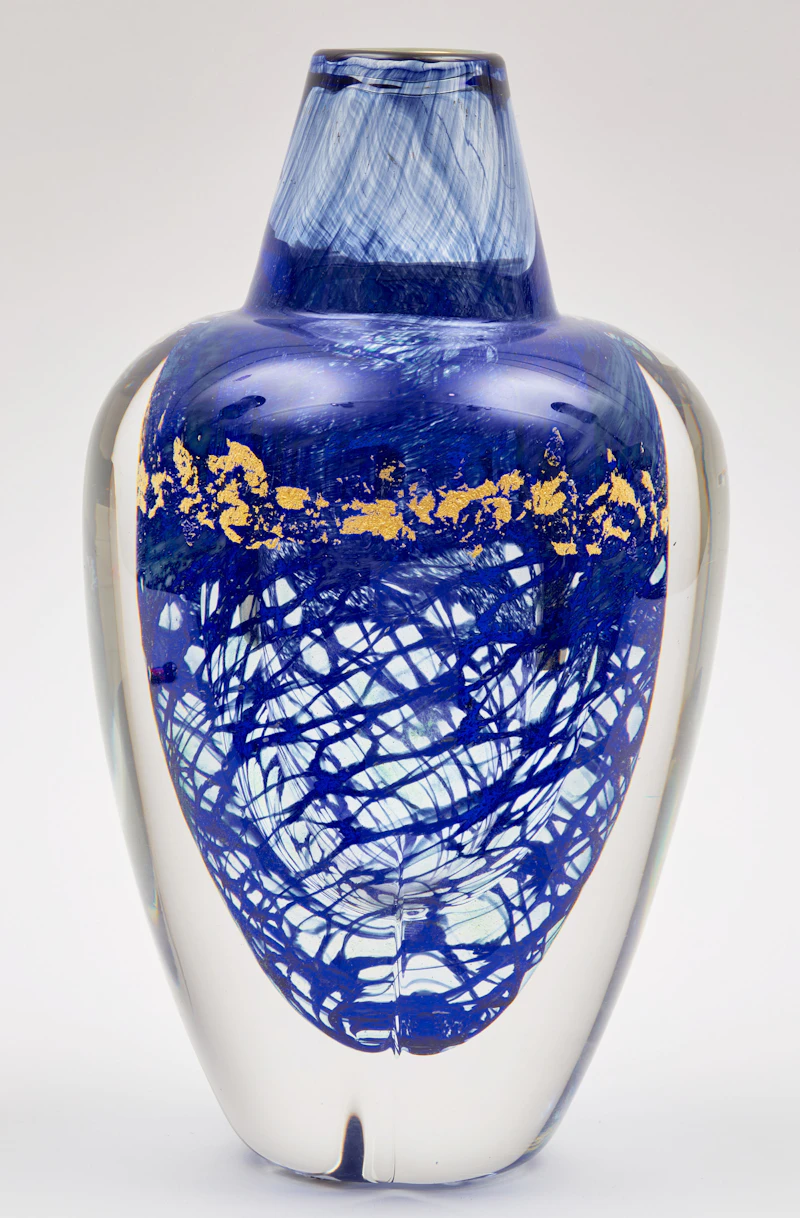 Toan Klein, Untitled (Blue and Gold), coloured glass - view 4