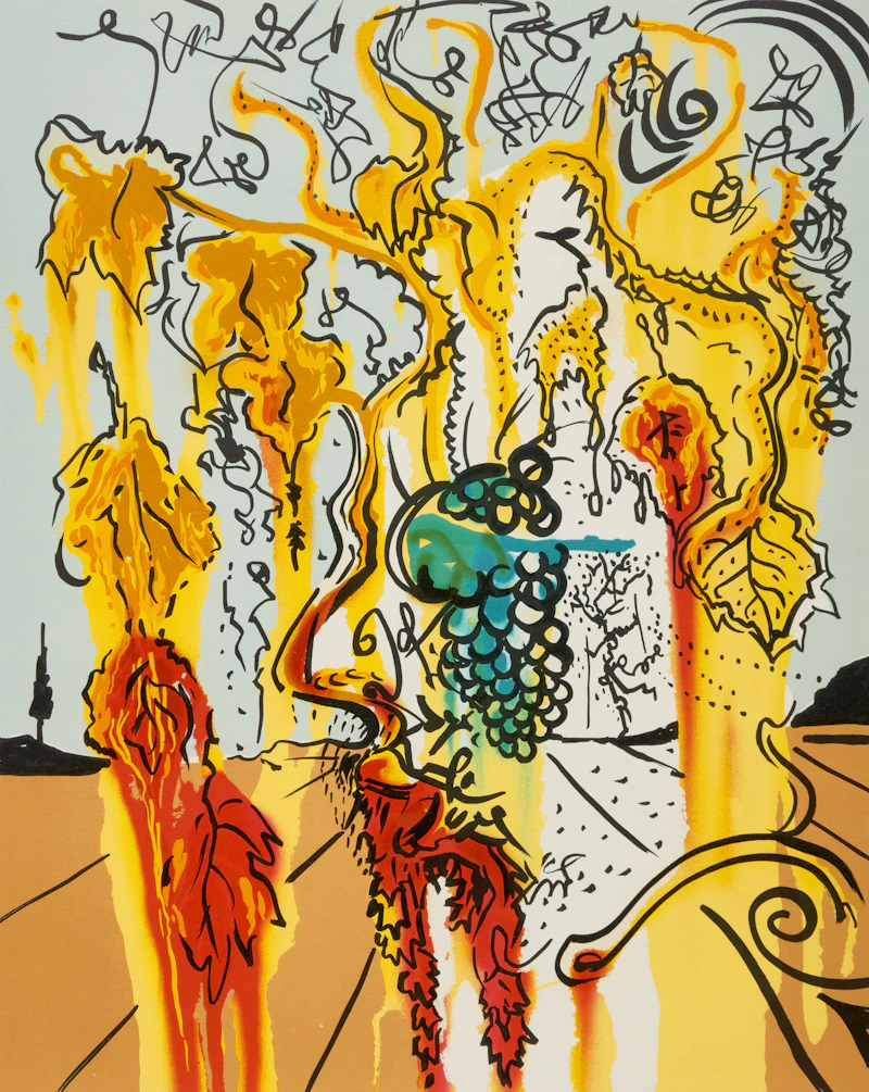 Portrait of Autumn (from Joy of Bacchus series) by Salvador Dalí