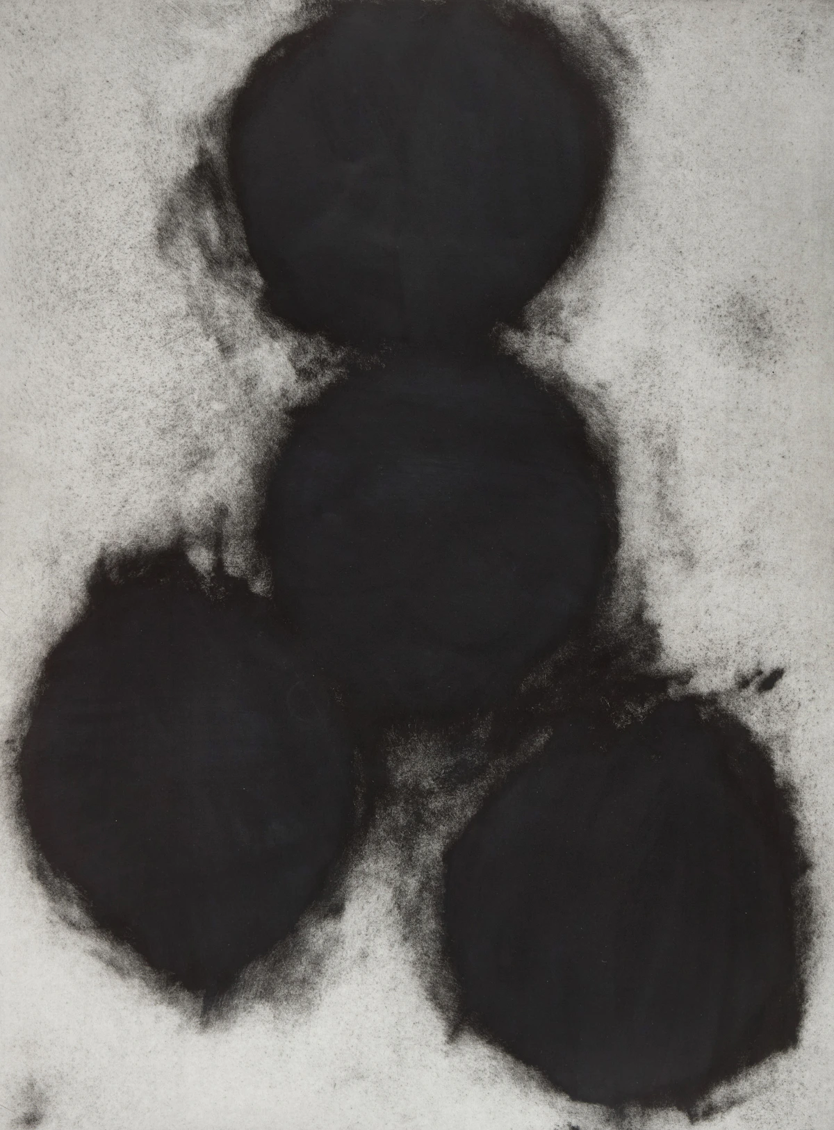 Donald Sultan, Pomegranates, three etchings with aquatint