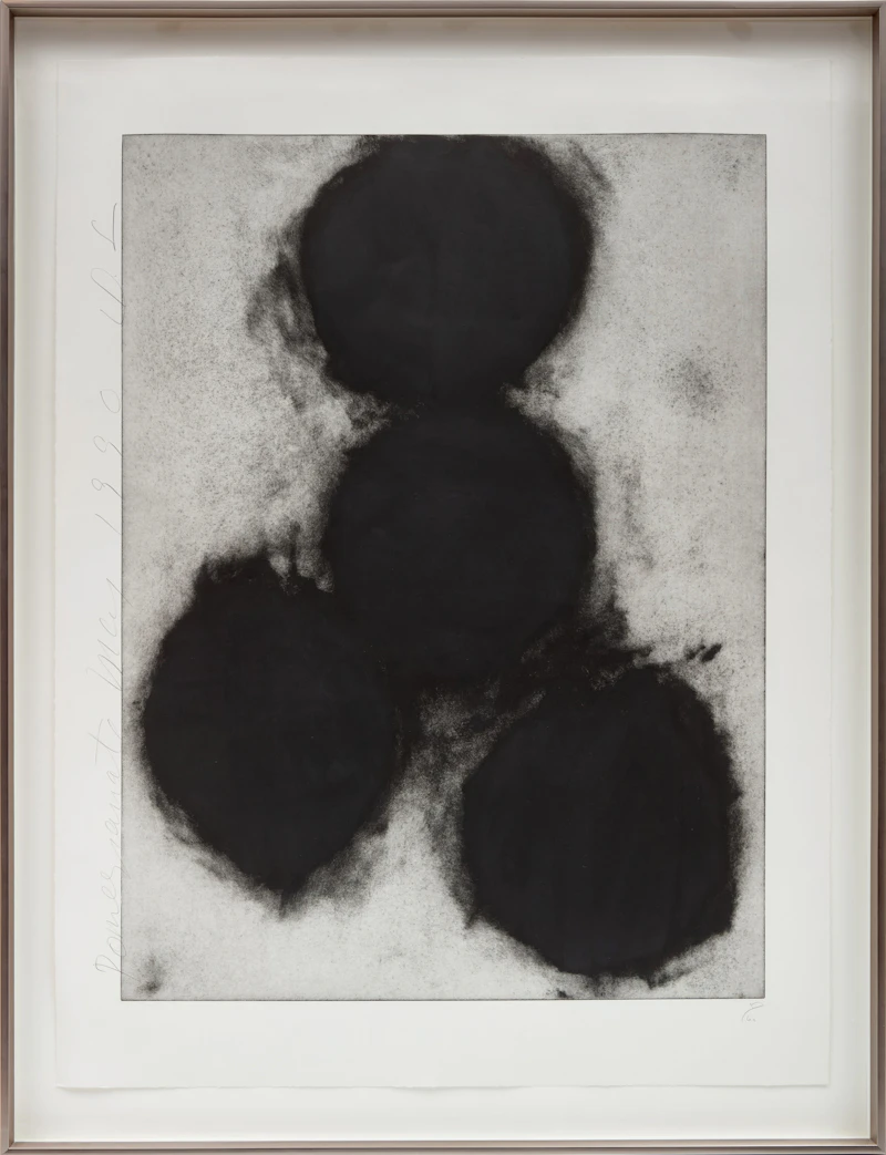 Donald Sultan, Pomegranates, three etchings with aquatint - view 2
