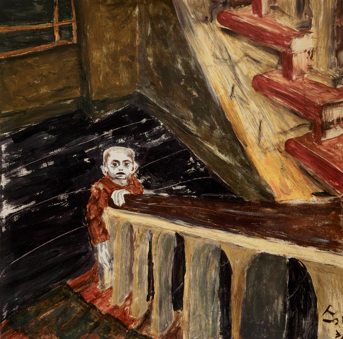 David Bowie, Child in Berlin, mixed media print