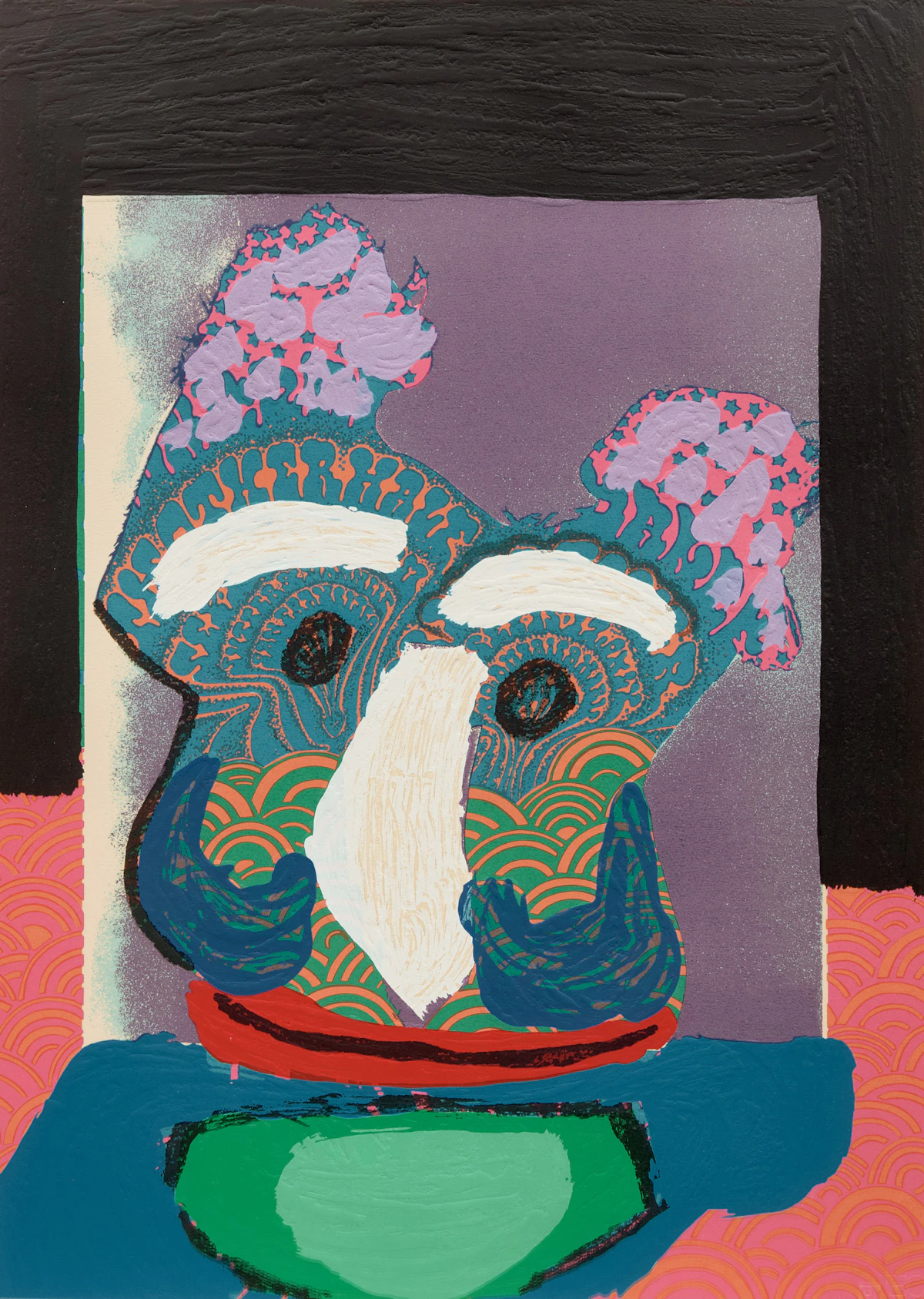Karel Appel, From the Bedized Pudding Canadian Suite, mixed media print
