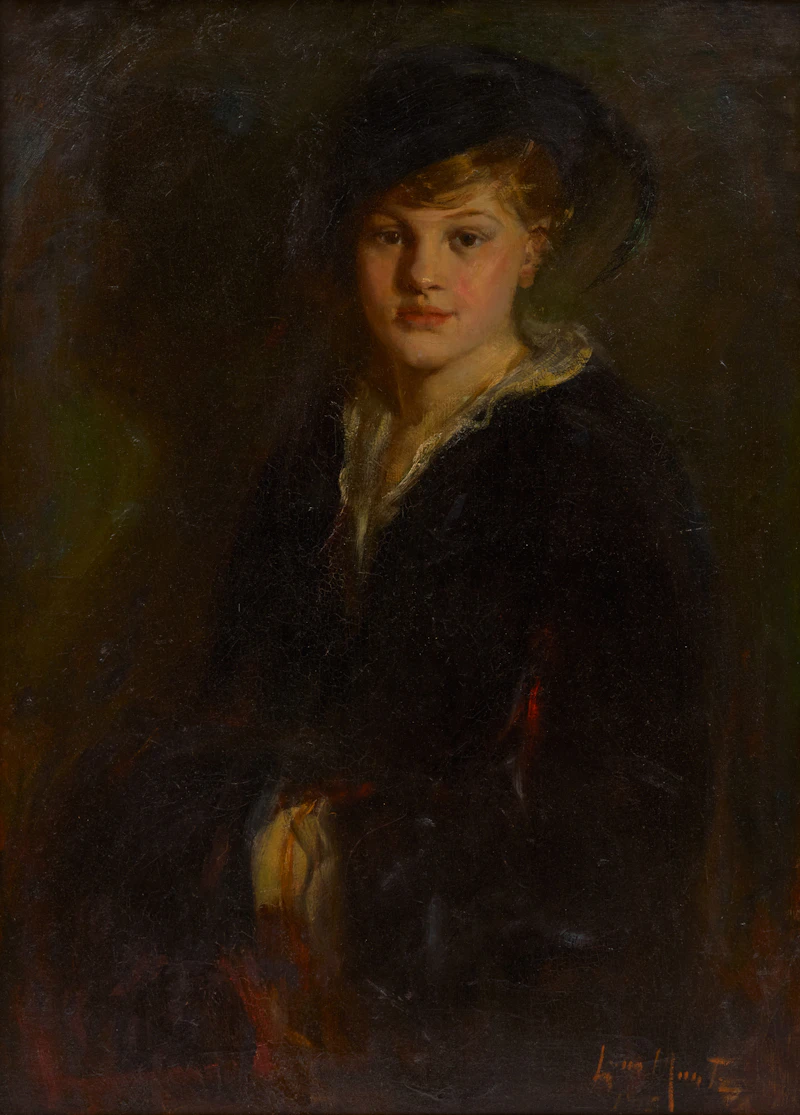 Laura Adeline Muntz Lyall, Child, oil on canvas