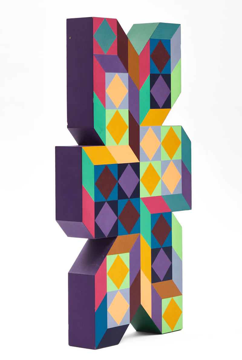 Victor Vasarely, Ter-A, painted wood - view 2