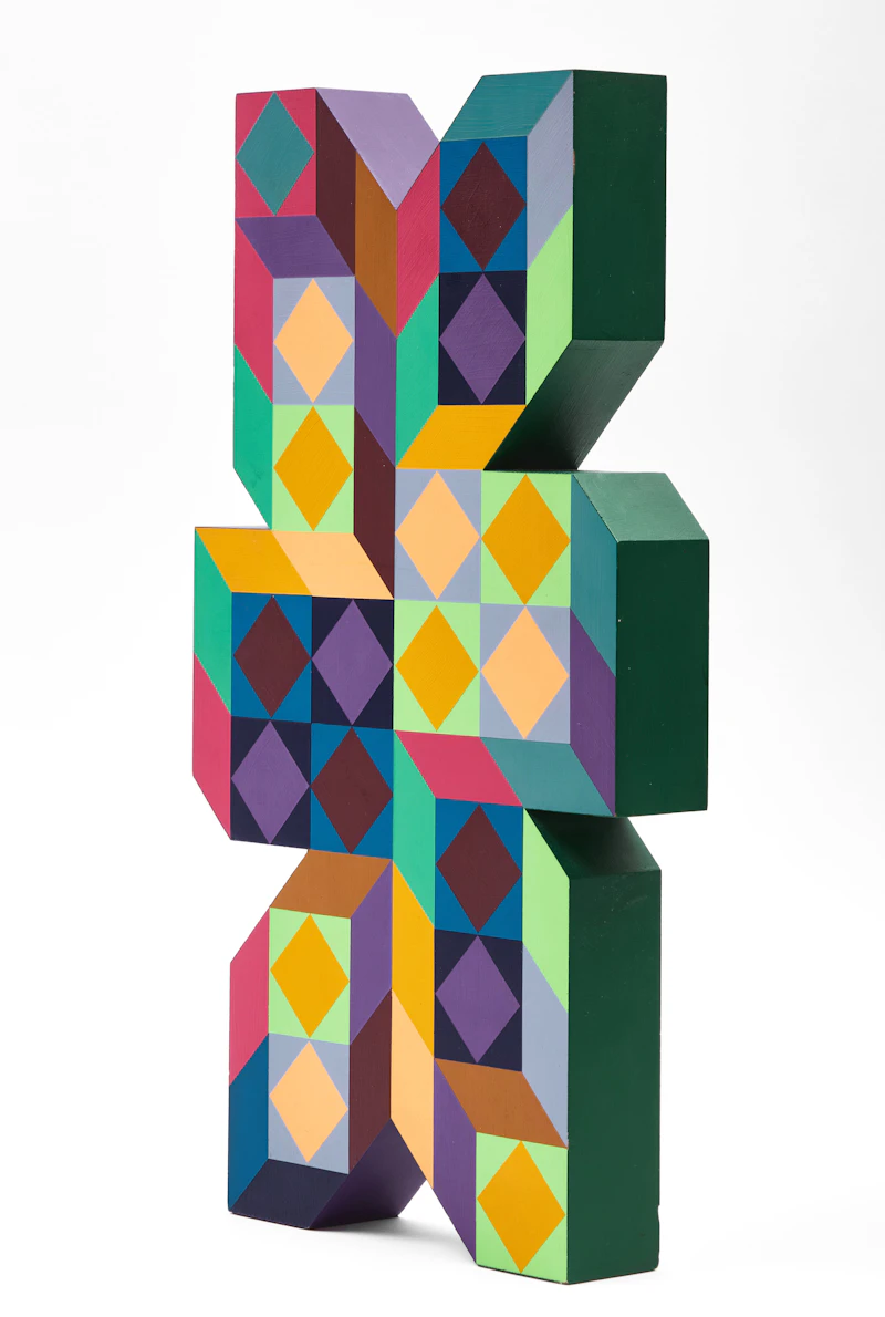 Victor Vasarely, Ter-A, painted wood - view 3