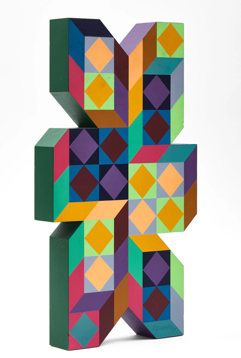 Victor Vasarely, Ter-A, painted wood - view 5