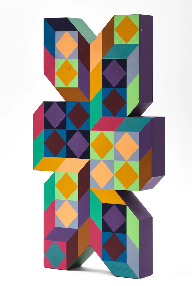 Victor Vasarely, Ter-A, painted wood - view 6