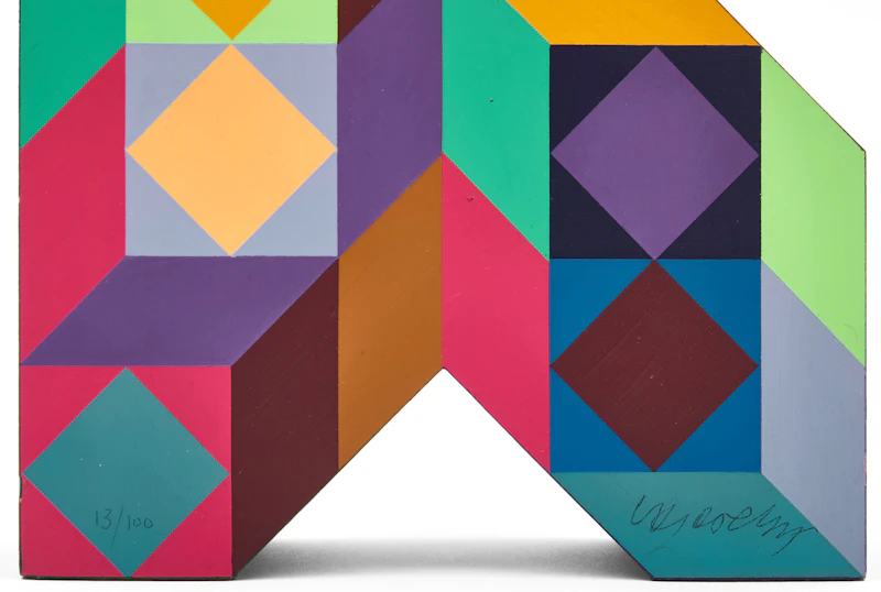 Victor Vasarely, Ter-A, painted wood - view 7