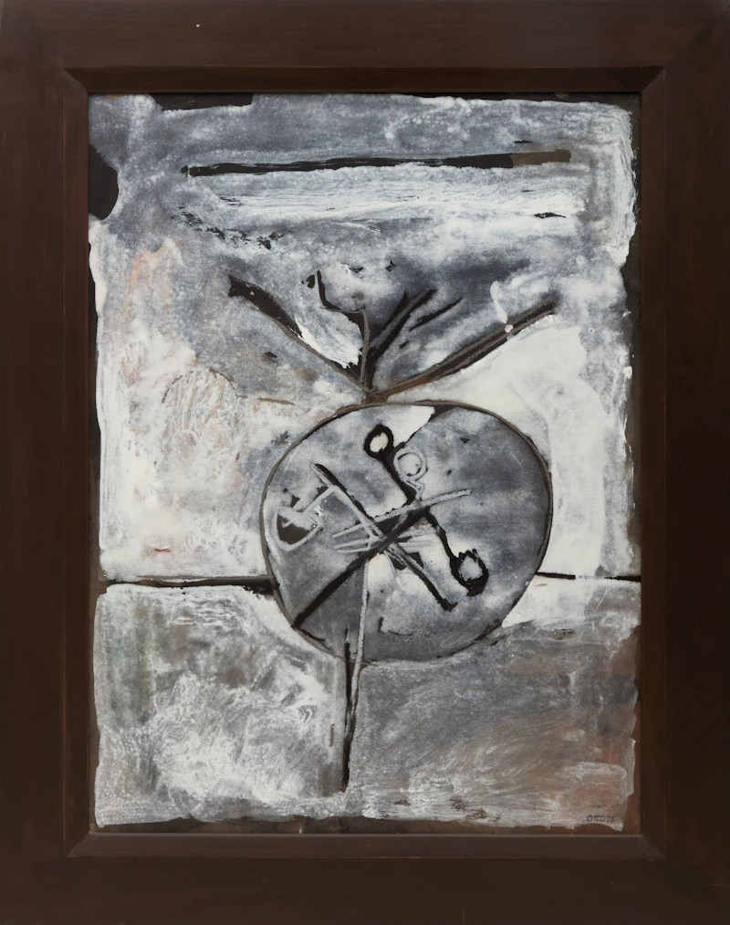Otto Donald Rogers, Idea Reflected on Object, acrylic on paper laid down on board, 1975 - view 2