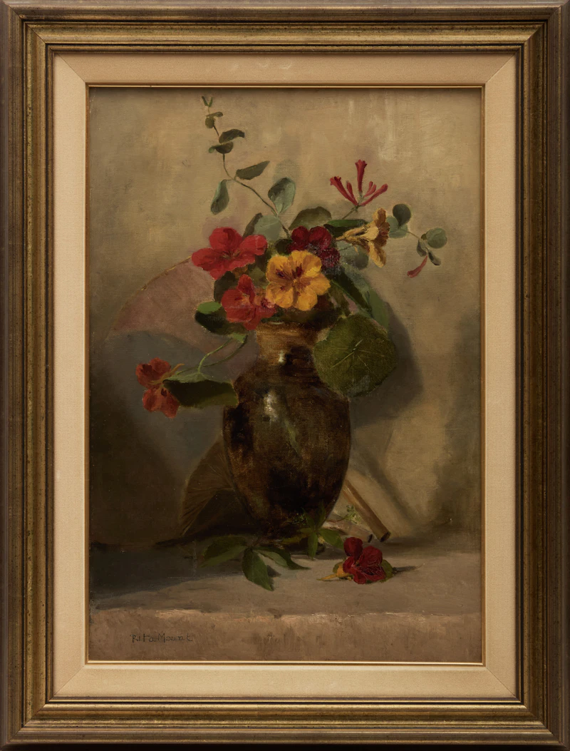 Rita Mount, Flowers in a Vase, oil on canvas - view 2