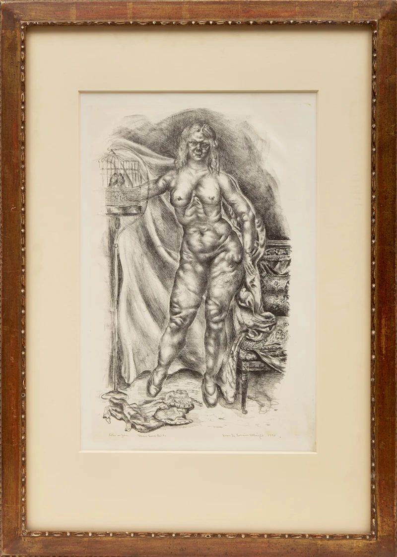 Ivan Le Lorraine Albright, The Love Birds (Ephemerid), black and white lithograph - view 2