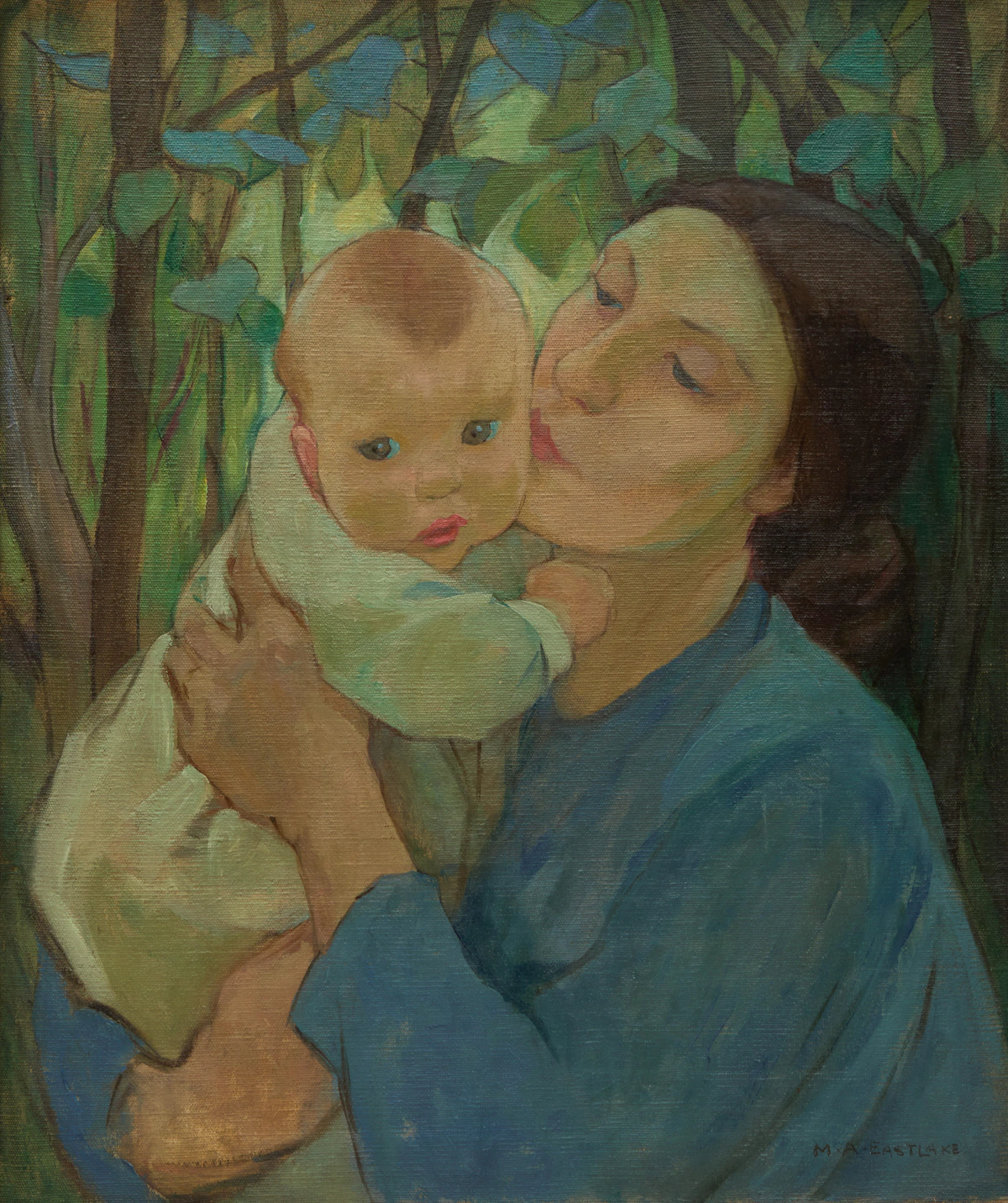 Mary Alexandra Bell Eastlake, Mother and Child, oil on canvas
