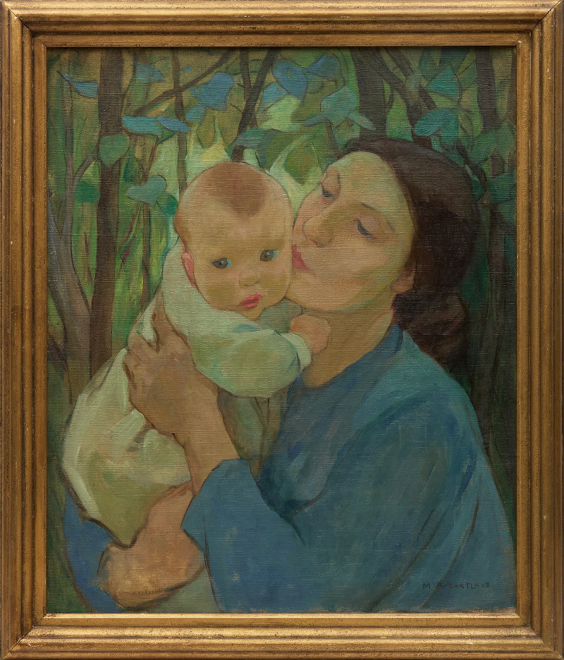 Mary Alexandra Bell Eastlake, Mother and Child, oil on canvas - view 2