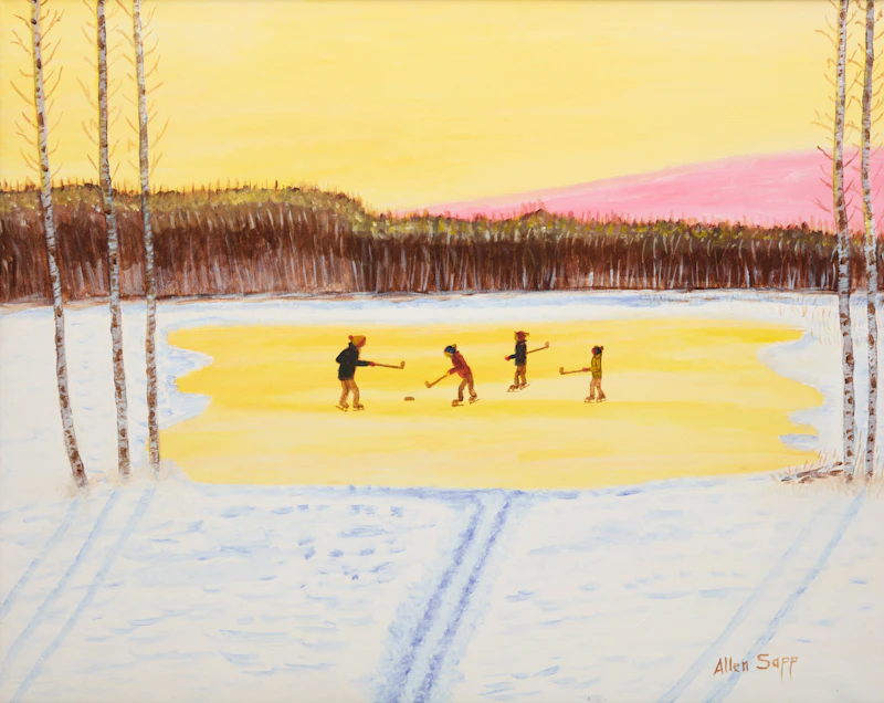 Untitled (Hockey) by Allen Sapp