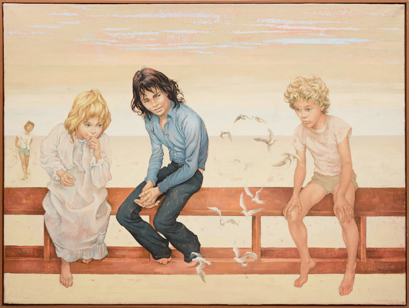 Grant Kenneth MacDonald, Children and Birds, oil on canvas, 1976 - view 2