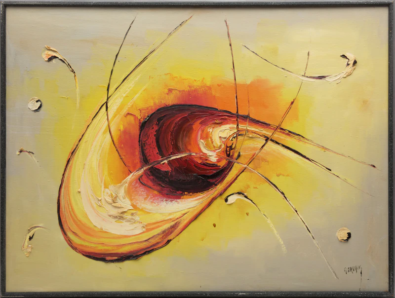 Gervais, Sans titre, acrylic on canvas, circa 1972 - view 2