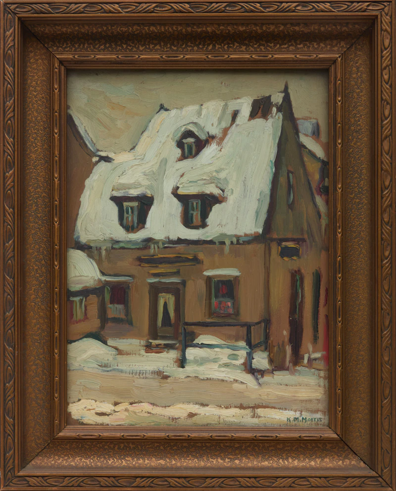 Kathleen Moir Morris, Montcalm's House, St. Louis St., Quebec, oil on board - view 2