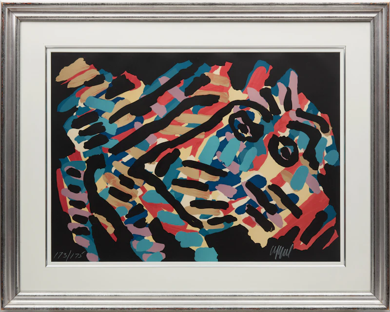 Karel Appel, Black Eyed Animal, colour lithograph - view 2