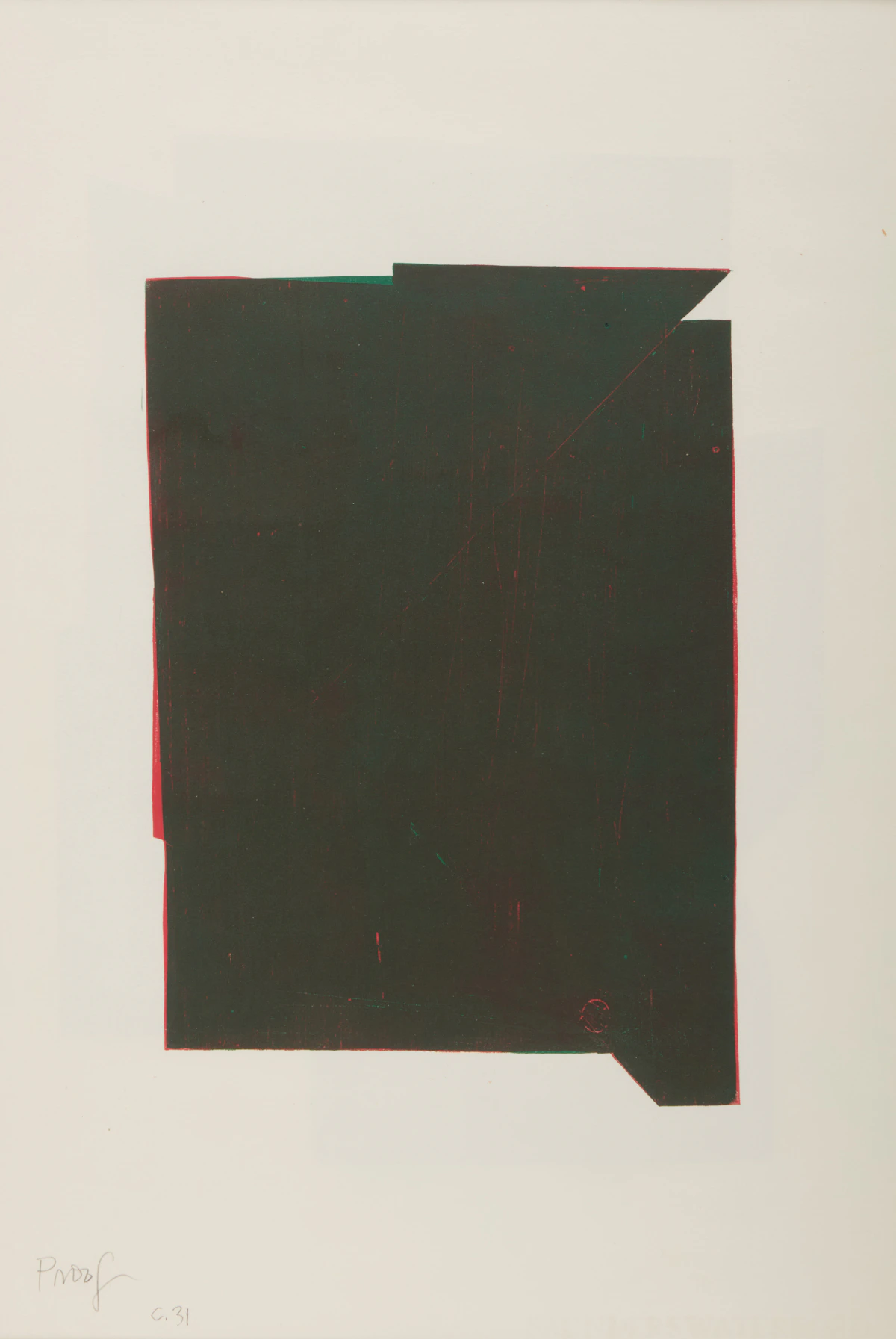 Anne Kahane, Canti #31, woodcut print