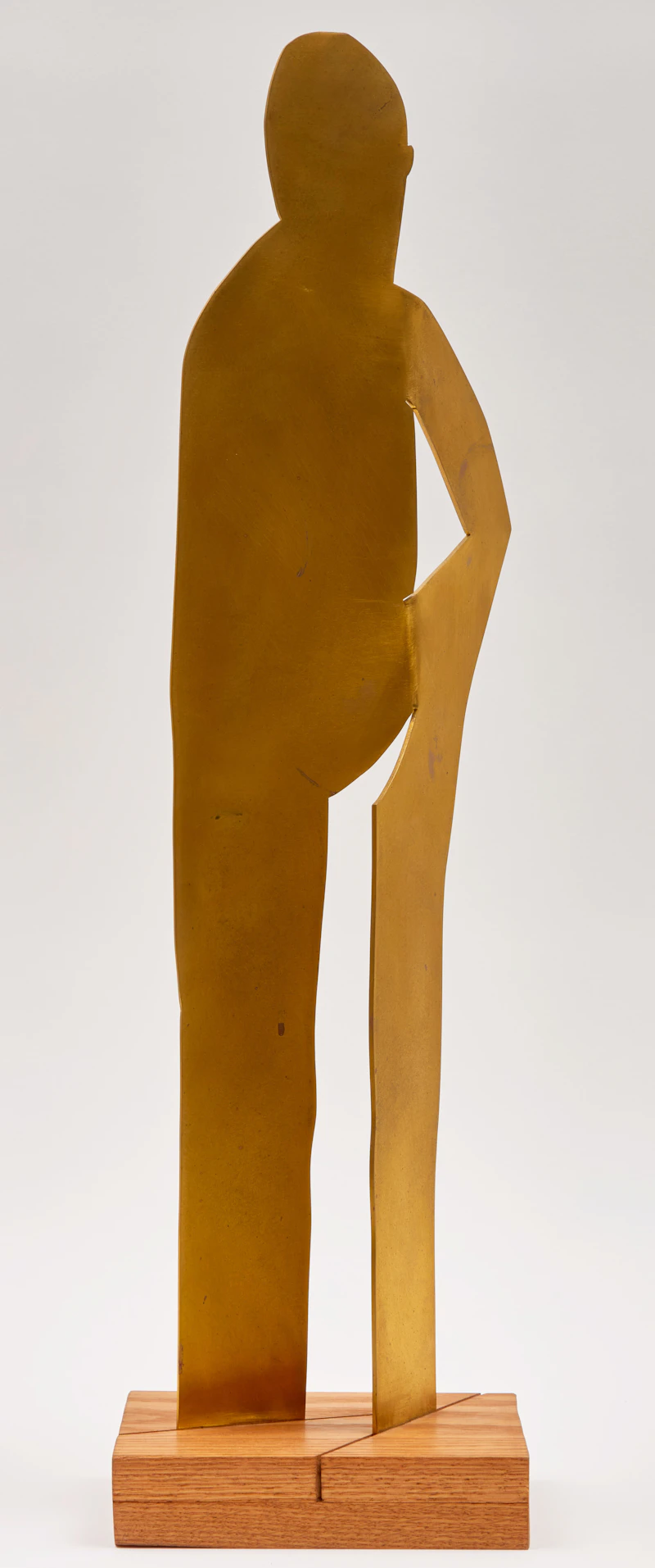 Anne Kahane, Abstract Form; Abstracted Figure, two welded brass sculptures, 1977 - view 1