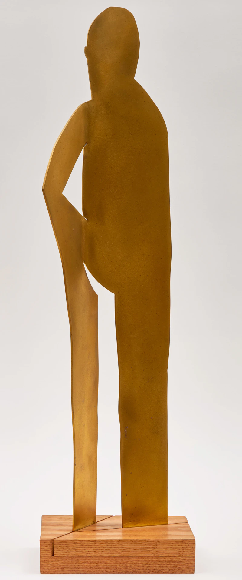 Anne Kahane, Abstract Form; Abstracted Figure, two welded brass sculptures, 1977 - view 4