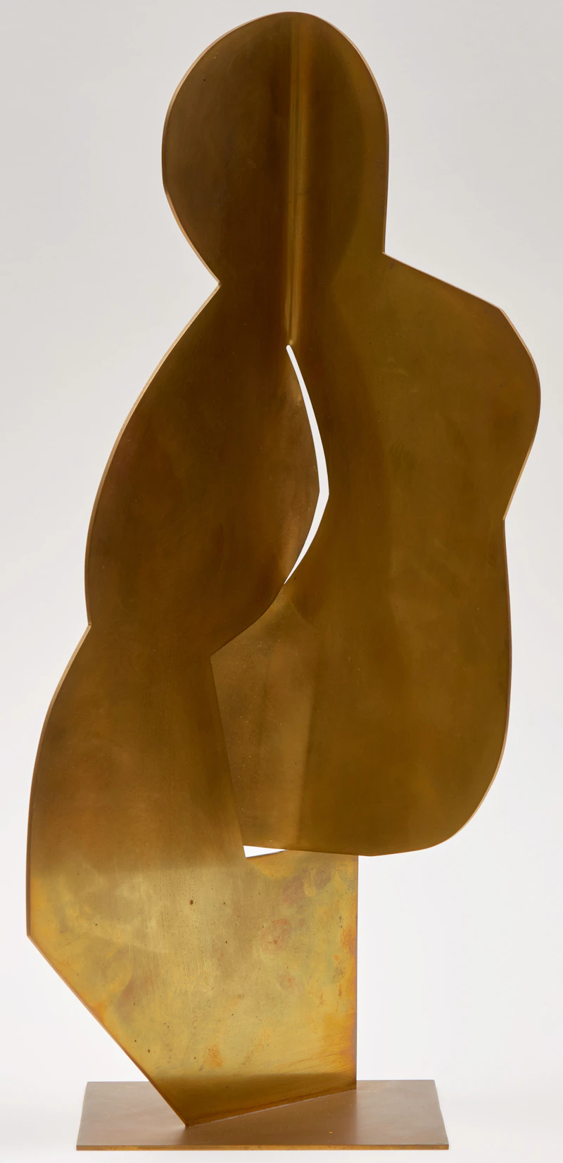 Anne Kahane, Abstract Form; Abstracted Figure, two welded brass sculptures, 1977 - view 5