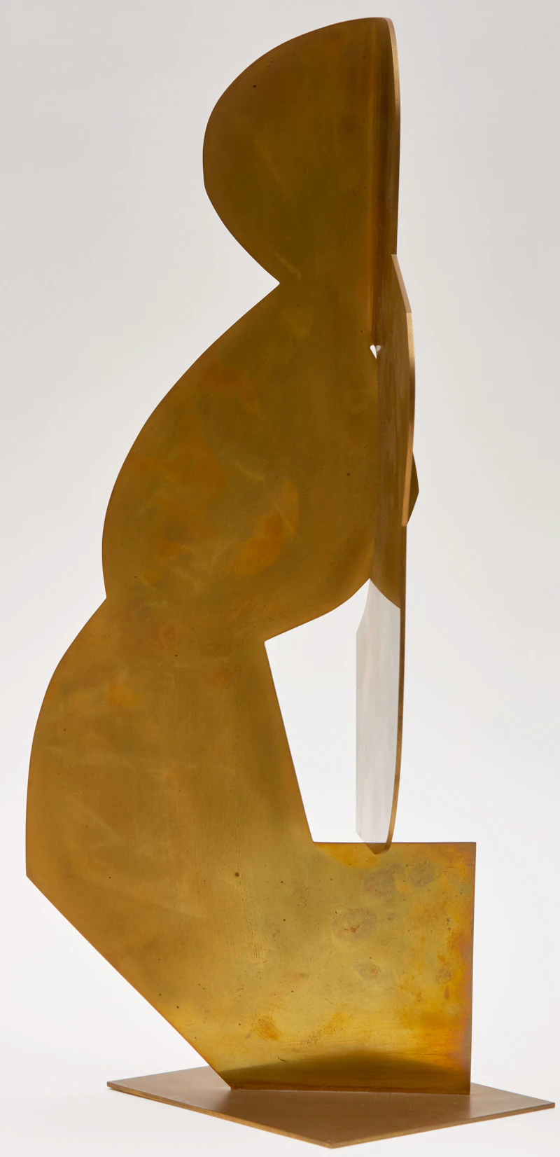 Anne Kahane, Abstract Form; Abstracted Figure, two welded brass sculptures, 1977 - view 7