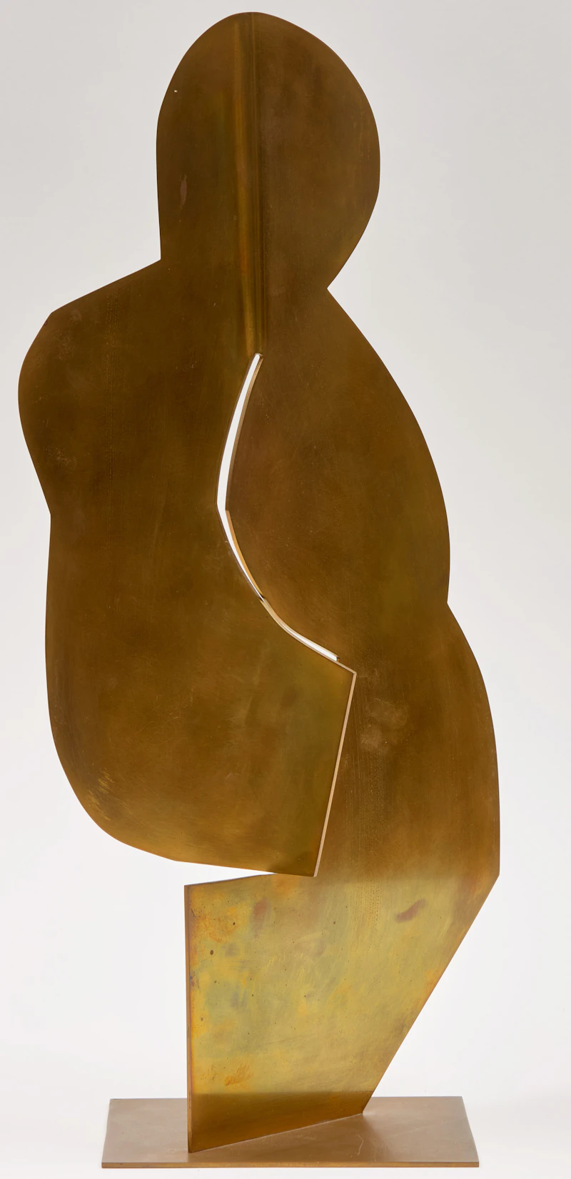 Anne Kahane, Abstract Form; Abstracted Figure, two welded brass sculptures, 1977 - view 8