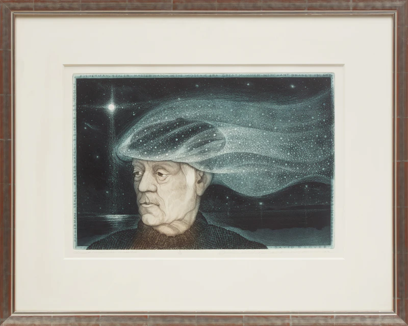 David Lloyd Blackwood, Great Mummer Unveiled, etching and aquatint, 2002 - view 2