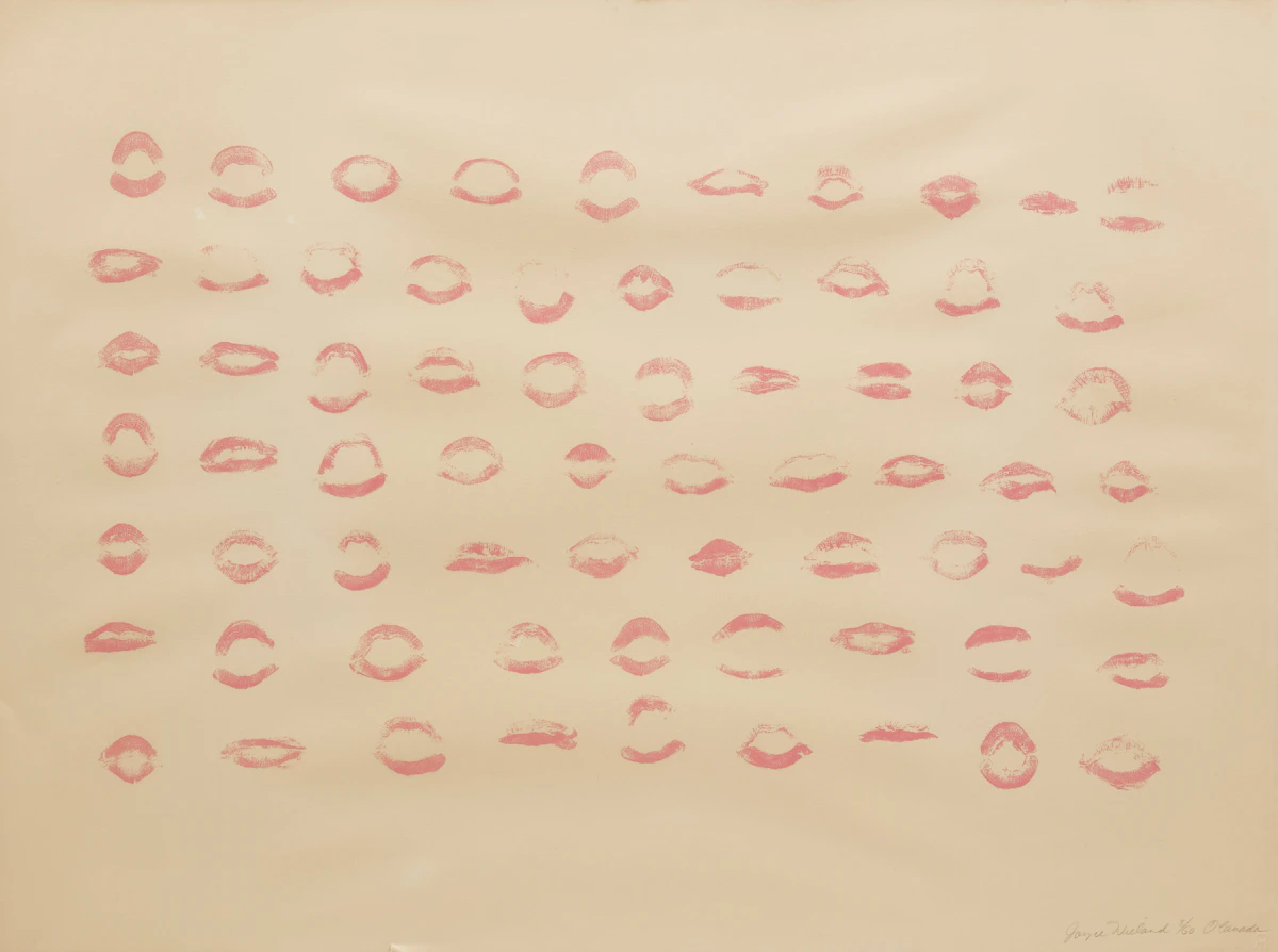 Joyce Wieland, O Canada, colour lithograph, 1970