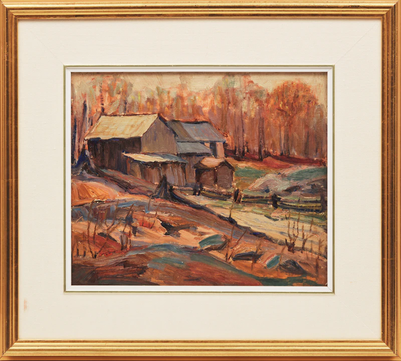 Frederick Grant Banting, Farm Landscape, 1941, oil on board - view 2