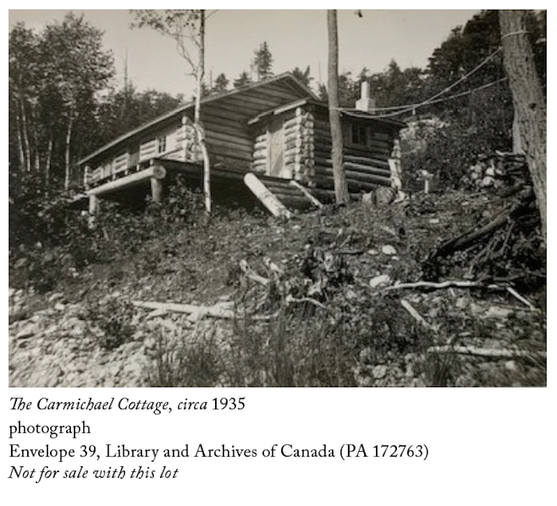 Franklin Carmichael, The Carmichael Family Cottage, oil on pressed paperboard, after 1935 - view 4