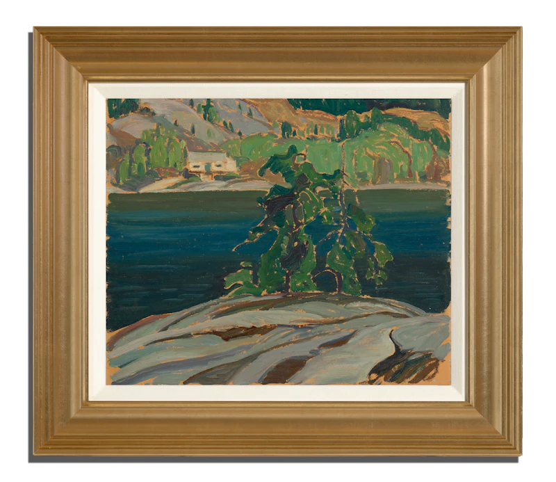 Franklin Carmichael, The Carmichael Family Cottage, oil on pressed paperboard, after 1935 - view 2