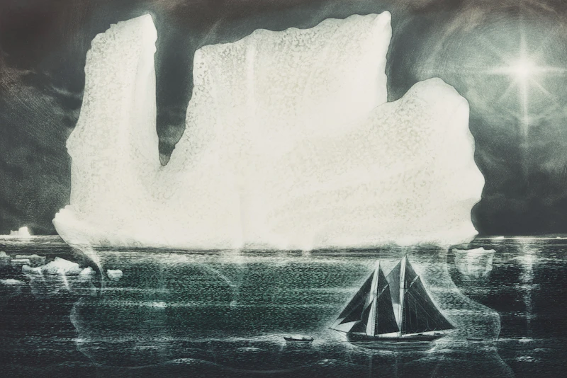 David Lloyd Blackwood, Down on the Labrador: Towing the Nickerson, etching and aquatint