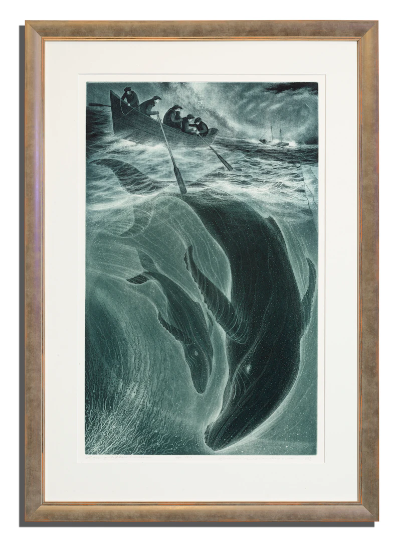 David Lloyd Blackwood, Loss of the Flora Nickerson, etching and aquatint, 1993 - view 2