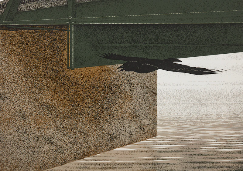 Bridge and Raven by David Alexander Colville