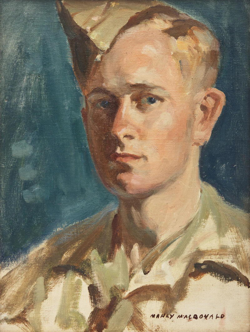 Manly Edward MacDonald, Duncan MacDonald, oil on canvas mounted on card