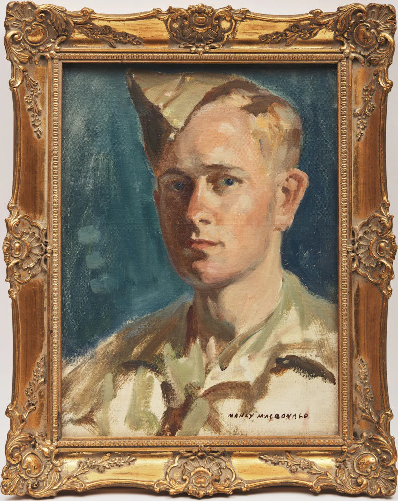 Manly Edward MacDonald, Duncan MacDonald, oil on canvas mounted on card - view 2