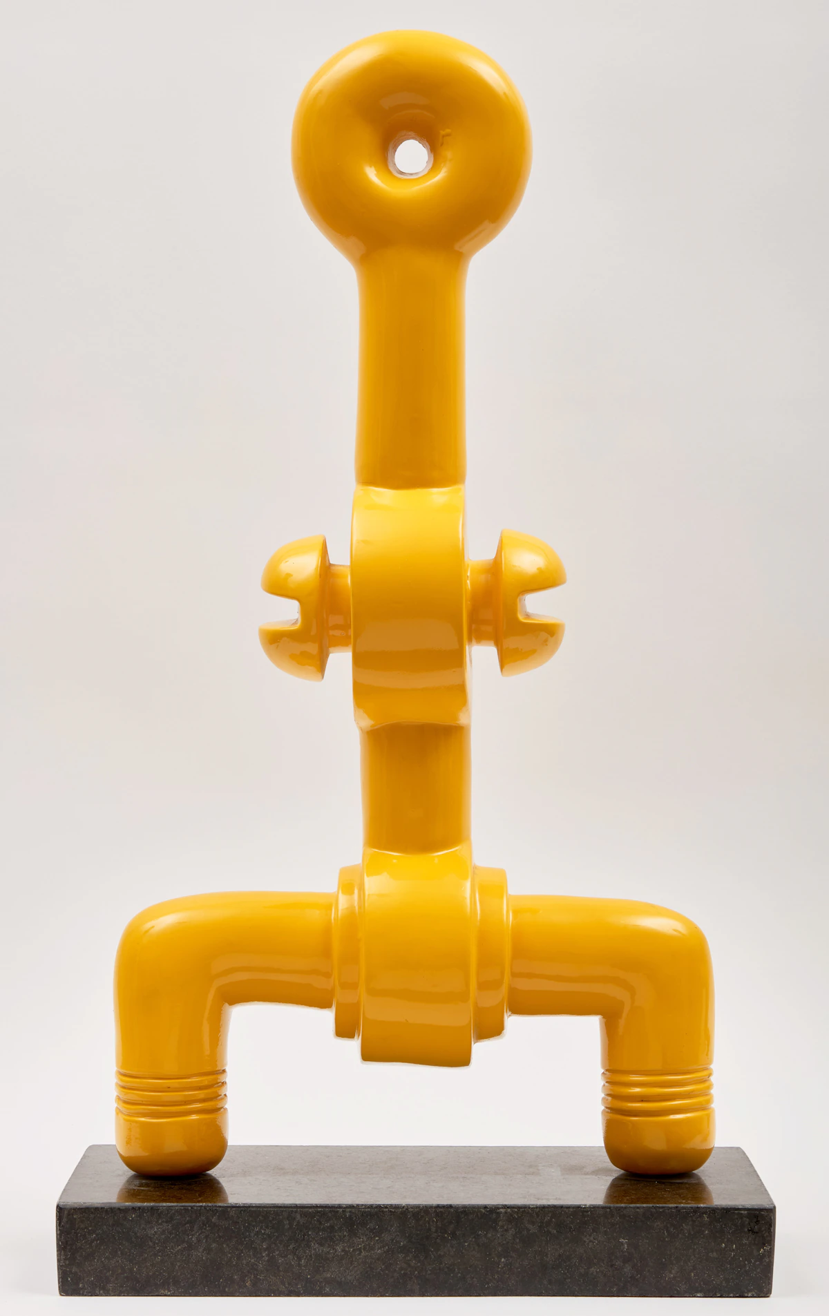 Sorel Etrog, Kabuki, painted bronze, circa 1971