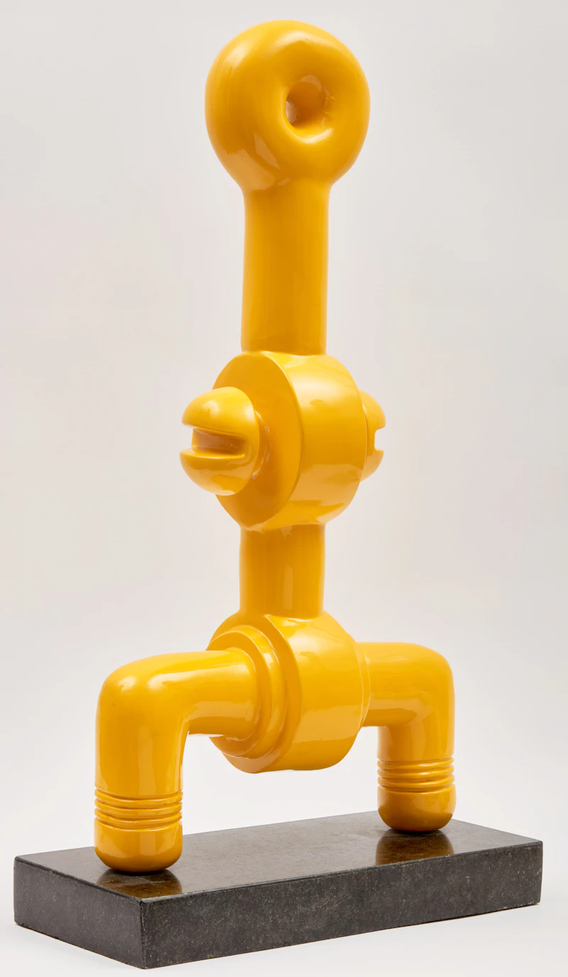 Sorel Etrog, Kabuki, painted bronze, circa 1971 - view 2
