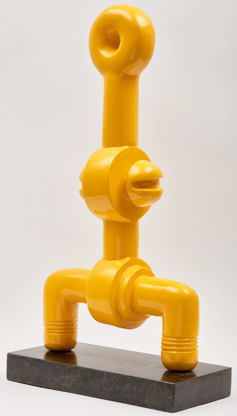Sorel Etrog, Kabuki, painted bronze, circa 1971 - view 3