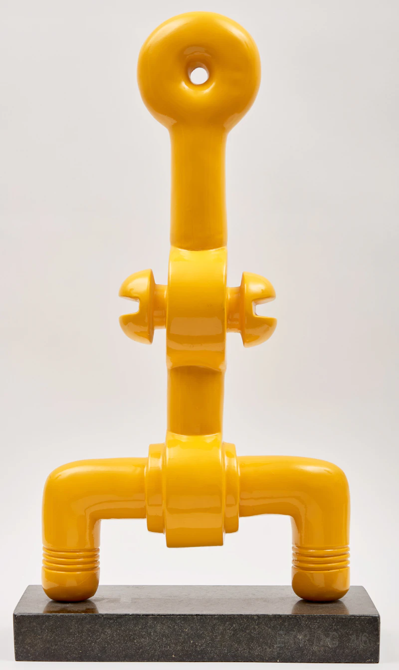 Sorel Etrog, Kabuki, painted bronze, circa 1971 - view 4